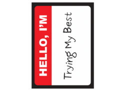 I’m Trying Double-Matte White Core Deck Protector 50ct