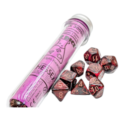 Lustrous Gothic/Copper Lab Polyhedral 7-Die Set