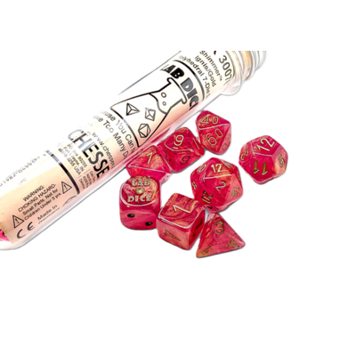 Shimmer Ignis/Gold Lab Polyhedral 7-Die Set