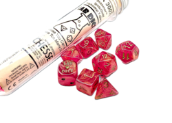 Shimmer Ignis/Gold Lab Polyhedral 7-Die Set