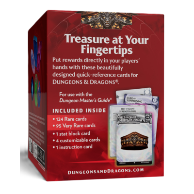 DD5 Reference Cards - Magic Items (Rare and Very Rare)