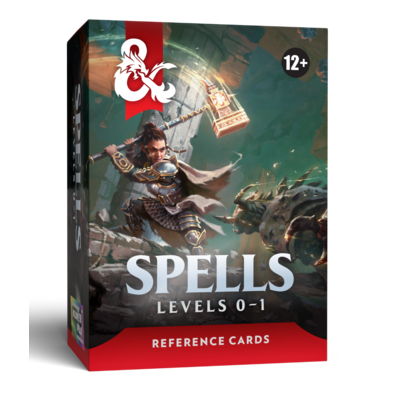 DD5 Reference Cards - Spells (Levels 0-1)