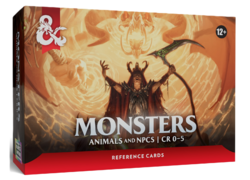 DD5 Reference Cards - Monsters (Animals and NPCs)