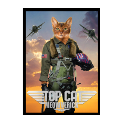 Movie Cats: Top Cat Meowverick Double-Matte White Core Deck Protector 50ct