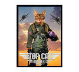 Movie Cats: Top Cat Meowverick Double-Matte White Core Deck Protector 50ct