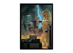 Movie Cats: Catzilla Double-Matte White Core Deck Protector 50ct