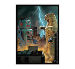 Movie Cats: Catzilla Double-Matte White Core Deck Protector 50ct