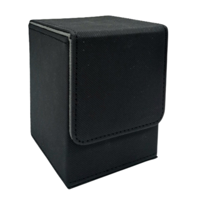 Leatherette Deck Box Case 100+ Black