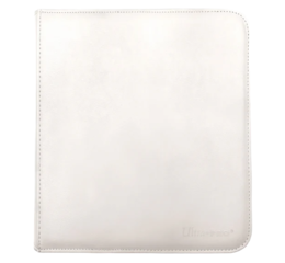 12-pocket Zippered Pro-binder- White