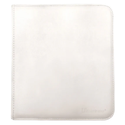 12-pocket Zippered Pro-binder- White